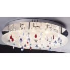 LANDLITE CASINO,MX2226/R-20, 20X10W G4 12V halogen, chrome/white akril, crystal lamp