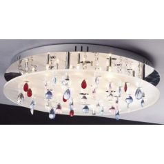   LANDLITE CASINO,MX2226/R-20, 20X10W G4 12V halogen, chrome/white akril, crystal lamp