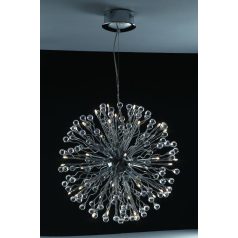  LANDLITE MONACO, MD2206/40, 40xG4 12V 10W halogen,chrome, crystal lamp