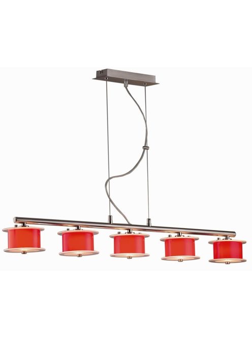 LANDLITE REFORMO P6026/5L red, 5XG9 60W 230V, hanging lamp