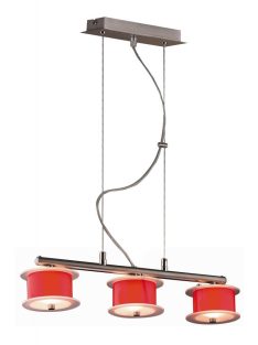 LANDLITE REFORMO P6026/3L red, 3XG9 60W 230V, hanging lamp