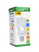 LANDLITE Energy saving, E27, 26W, 1550lm, 2700K, spiral lamp (ELH/M-26W)