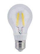 LANDLITE LED filament, E27, 4W, A60, 470lm, 2700K, pear shaped bulb (LED-A60-4W/FLT)