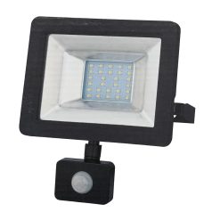   YRW20-WL76G, 20W, 6000K cool white, 1900lm, IP54, Black, LED Reflector, LED Floodlight with motion sensor