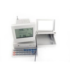   LANDLITE MS-200D számítógép alakú rádiós számológép névjegykártya tartóval