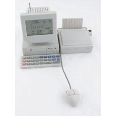   LANDLITE MS-200D számítógép alakú rádiós számológép névjegykártya tartóval