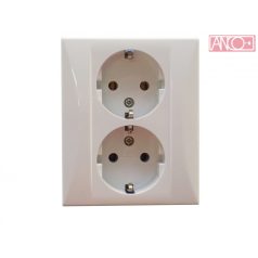 ANCO Evian double grounding socket