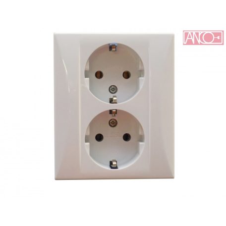 ANCO Evian double grounding socket