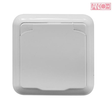 ANCO Porto single grounding socket, IP44