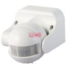 ANCO Mozgásérzékelő függőlegesen állítható 180°, fehér,  max. 12 m, 10 sek - 12 min, 230 V~, 50 Hz, 1200 W (300 VA), IP44