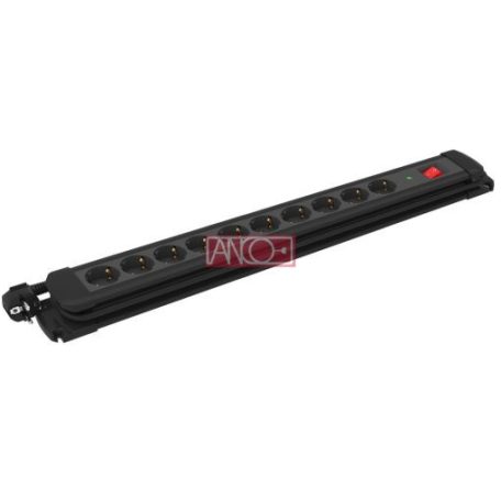 ANCO Table socket 10 way with switch, 2m