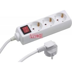 ANCO Table socket 3 way with switch, 5m