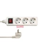 ANCO Table socket 3 way with switch, 5m