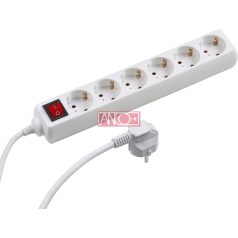 ANCO Table socket 6way with switch, 3m