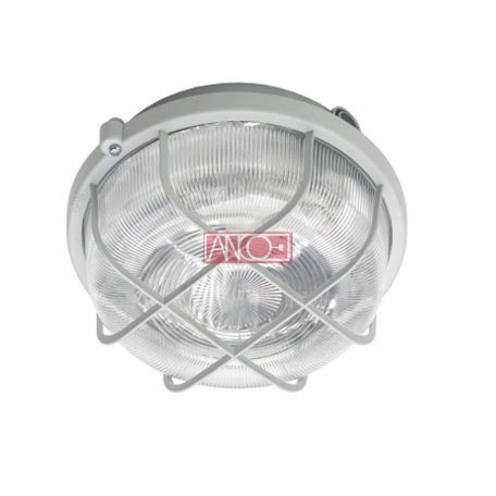 ANCO Plastic round lamp, white, 100W