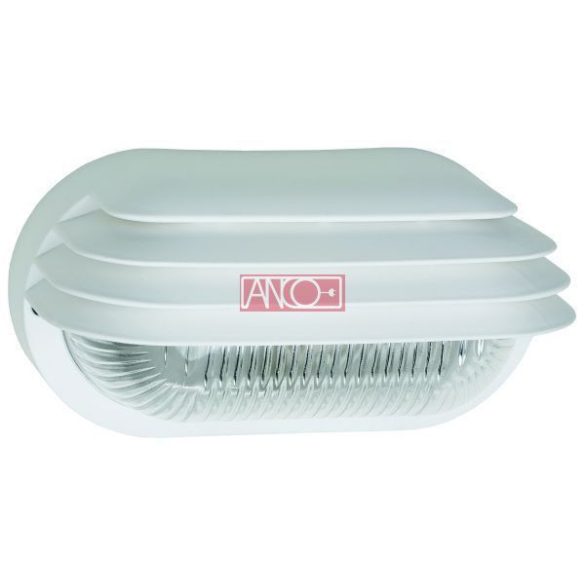 ANCO Plastic oval lamp, white, 60W