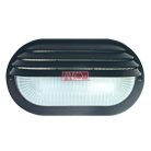 ANCO Plastic oval lamp, black, 60W