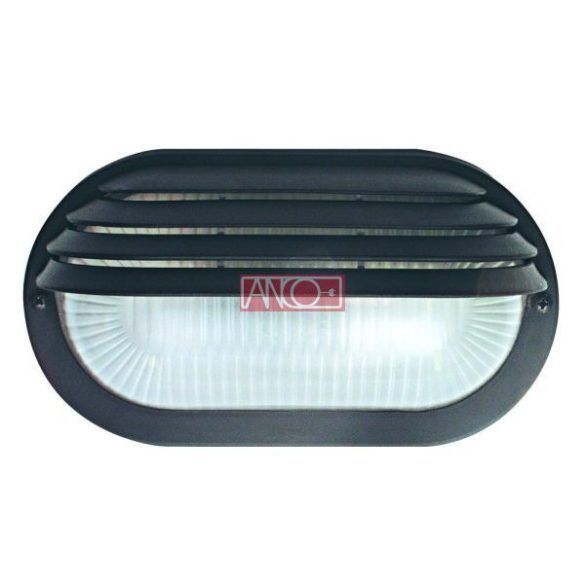 ANCO Plastic oval lamp, black, 60W
