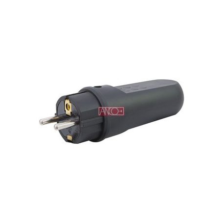 ANCO Grounding rubber plug, IP44, black
