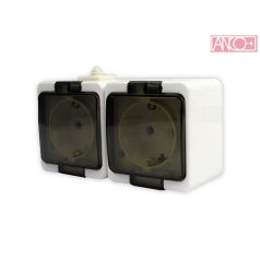 ANCO Junior grounding double socket, IP44