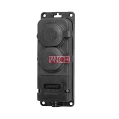 ANCO 2 extension sockets, rubber, IP44
