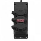 ANCO 3 extension sockets, rubber, IP44