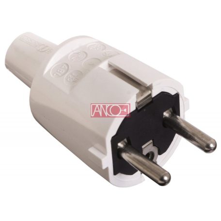 ANCO Grounding PVC plug, white