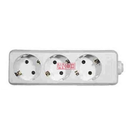 ANCO Table socket 3 way, without cable