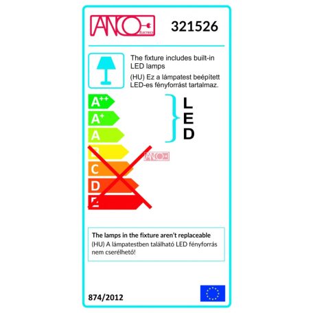 ANCO LED mennyezeti lámpa 12W, 780lm