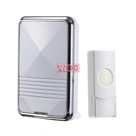 ANCO Wireless doorbell, 80m, silver