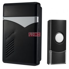 ANCO Wireless doorbell, 80m, black