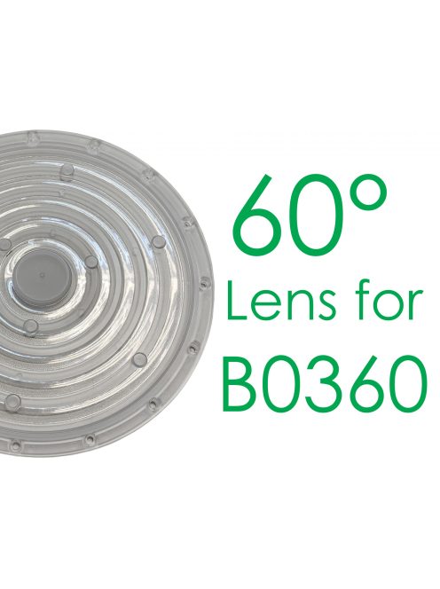T6229/A0,60° Lens for B0360-A3B-NW, LED High Bay Light, 1-10V dimmable Turbo 360*184mm, 200W, 4000K, IP65