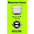  LANDLITE Bricélec Halogen, B22, 70W, A55, 1251lm, 2900K, "bayonet" socket lamp base bulb (HSL-A55-70W)