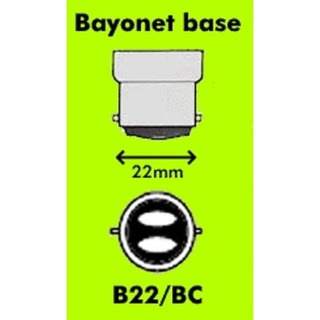  LANDLITE Bricélec Halogen lamp, B22, 40W, A55, 599lm, 2900K, "bayonet" socket lamp base bulb (HSL-A55-40W)