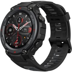   HASZNÁLT  Amazfit T-Rex Pro, Meteorite Black (Fekete), A2013, Okosóra, Smartwatch, Zepp, Huami, Okos Óra, Smart Watch, Fitness, Fitnesz, Egészség, Sport BONTOTT CSOMAGOLÁS