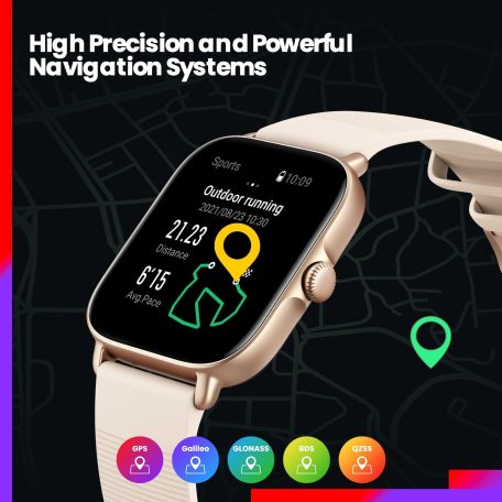 HASZNÁLT Amazfit GTS 3 Graphite black (Fekete), A2035, Okosóra, Smartwatch, Zepp, Huami, Okos Óra, Smart Watch, Fitness, Fitnesz, Egészség, Sport