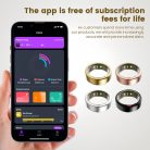 POBOVi Gen-1, Rozé Arany, Méret 7, Okosgyűrű, Okos Gyűrű, Smart Ring, Fitness, Fitnesz, Sport