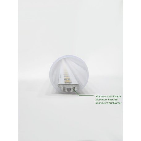 LED, T8, 600mm, 9W, 1200lm, 6500K LED tube  (LED-T8-600mm-9W)