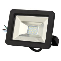   LANDLITE DF-51001C-10, 10W LED Floodlight, 3200K warm white, black