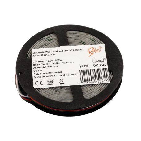 LED Strip, 19.2W/m, 60SMD/M, 24V,IP20,RGB-WW 